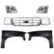 Grille Kit For 2001-2003 Ford F-150 2004 F-150 Heritage Chrome Shell and Insert