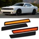 Bumper Fender LED Side Marker Lights For 2015-2023 Dodge Challenger Amber & Red