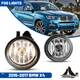 Clear Fog Lights Assembly For BMW X4 X3 X2 X1 Bumper Lamps w/H8 Bulbs Left+Right
