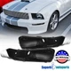 Fits 2005-2009 Ford Mustang Front Bumper Lights Signal Lamps Black 05-09 Pair