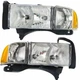 New Set Of 2 Halogen Head Lamp Assembly Left & Right Side Fits Dodge Ram 1500