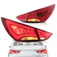 VLAND Red Style LED Tail Lights For 2011-2014 Hyundai Sonata Rear Lamps LH+RH
