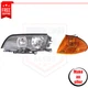 New Headlight & Corner Light Kit 2pc left halogen for 99-00 BMW 323i Base Sedan