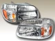 95 96 97 98 99-01 Ford Explorer / 97 Mercury Mountaineer Headlights Clear+Bumper