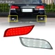 Clear Lens LED Bumper Reflector Tail Stop Brake Light For Subaru Impreza WRX STI