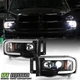 2002-2005 Dodge Ram 1500 2500 3500 LED Tube w/LED Projector Headlights Headlamps