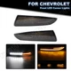 For 1993-02 Chevy Camaro LED DRL/Front Sequential Turn Signal Lights Smoked Lens