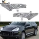 For 2008 Porsche Cayenne Plastic Clear Front Side Marker Lights Pair