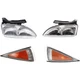 Headlight Driving Head light Headlamp  Driver & Passenger Side for Chevy