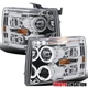 Fit 2007-2014 Chevy Silverado 1500 2500HD LED Halo Projector Headlights Headlamp Fit 2007-2014 Chevy Silverado 1500 2500HD LED Halo Projector Headlights Headlamp