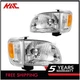 2pcs Headlight Assemblies w/ Bulb For 2001-2004 Toyota Tacoma Right & Left