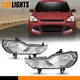 Pair Clear Lens Front Bumper Fog Lights Lamps Fit For 2013-2016 Ford Escape Kuga