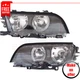 Headlights BM2502102 BM2503102 set 2 pices for 1999-2000 BMW 328i Base Sedan