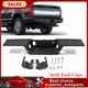 Rear Bumper Step Pad & End Caps For 2017-2022 Ford F250 F350 F450 w/Sensor Holes