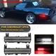 Clear Lens White/Red LED Rear Side Marker Lights For Chevy 1988-1996 C4 Corvette