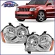 Pair Headlights Head Lamps L+R Assembly For 2005-2007 Jeep Grand Cherokee