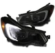 For 12-15 Subaru Impreza Crosstrek LED Tube Projector Headlight Lamp Black/Smoke