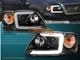 1997-2003 Ford F150 / 97-02 Expedition Projector Headlights Black C  LED