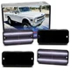 Smoke Double Row Xenon White Full LED Side Markers For 68-72 Chevy/GM Pickup SUV