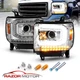 For GMC Sierra 14-15 1500 ; 15-19 2500HD/3500HD LED Chrome  Headlight