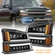 For 03-06 Chevy Silverado 1500 2500 DRL LED Headlight Turn Signal Side Maker DOT