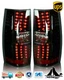 Pair LED Tail Lights for 2007-2014 Chevy Suburban Tahoe 1500 Rear Brake Lamps