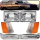Combo Halogen 6-Piece for JEEP 97-98 GRAND CHEROKEE