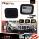 US Flag Switchback LED Front Bumper DRL Turn Signal Lights For 2003-09 Hummer H2