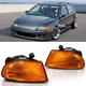 Fits 92-95 Honda Civic EG EJ1 EJ2 2Dr 3Dr Amber Corner Reflector Lights Pair