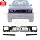 Fits 1995-1997 Toyota Tacoma 4WD Front Grille Chrome & Black Bumper Filler 3PC