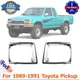 Front Driver & Passenger Side Headlight Door Set For 1989-1991 Toyota Pickup 4WD
