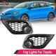 FOR 16-18 SCION TOYOTA COROLLA IM CLEAR LENS FOG LIGHT LAMP W/BEZEL COVER+SWITCH