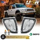 DEPO Chrome Trim Clear Front Corner Lights Lamps For 2001-2004 Toyota Tacoma