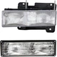 Headlight Kit For 1994-1999 Chevrolet K1500 Left 94-99 C1500 Clear Lens Halogen