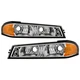 For Chevy Colorado 04-12 Spyder Chrome Crystal Turn Signal/Parking Lights