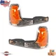 Fits 1999-2000 Cadillac Escalade GMC Yukon New Front Corner Marker Light Set 2Pc