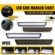 4x Dynamic Front Rear LED Side Marker Light Kit For 2015-2023 Dodge Challenger