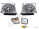 Headlights Lamps + Front Signal Bumper Lights For 98 99 00 Toyota Tacoma 4WD