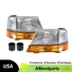 For 1998-2000 Ford Ranger Headlights w/Corner Lights Amber Signal 6pc Left+Right