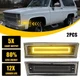 Side Marker Light For 1981-1991 Chevy GMC C/K 10 Suburban Blazer Jimmy Smoked
