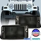 Fits 1997-2006 Jeep Wrangler TJ Smoke Front Bumper Corner Signal Lights Pair