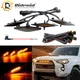 Set 4pcs Smoke Front Grille Led Amber Lights Light For Toyota 4Runner 2014-2021