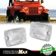 Fits Jeep 1987-1995 Wrangler YJ Clear Front Turn Signal Parking Lights Housings