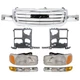 Grille Assembly Kit For 2003-2006 GMC Sierra 1500 Fits 2003-2004 Sierra 2500