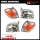 Headlights Assembly + Signal Light Left & Right Side For 2005-2006 Toyota Tundra
