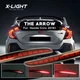 Red Lens Full LED Bumper Reflector Tail & Brake Lights For 2017-up Honda Civic