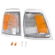 Corner Light Set For 1992-1995 Toyota Pickup 2WD With Bulb With Chrome Trim Pair
