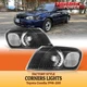 For 1998-2000 Toyota Corolla Black Corner Lamps Driving Turn Signal Lights Set