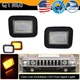 Clear Amber White LED Front Bumper Parking Signal Lights For 2003-2009 Hummer H2