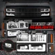 [LED DRL Strip] For 88-93 Chevy C10 C/K 1500 Headlight Bumper Corner Lamp Black